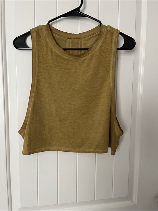 lululemon athletica Tops - lululemon athletica Mustard Crop Muscle Tank